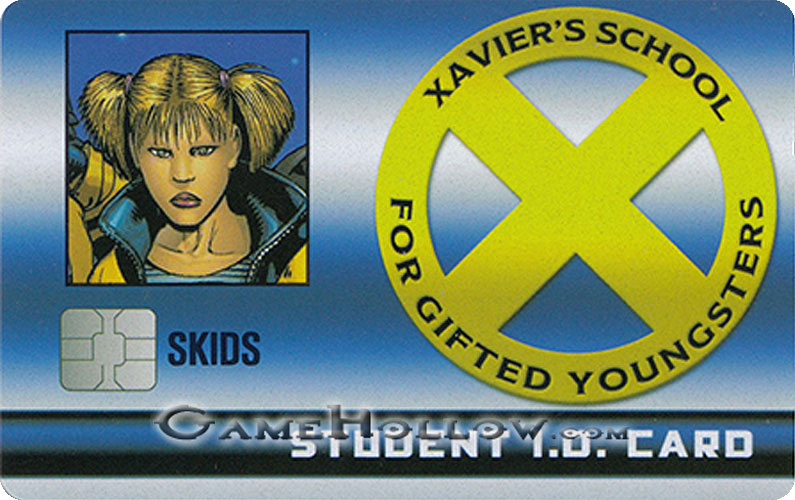 Heroclix Marvel X-Men Xaviers School  XID-005 ID Card Skids