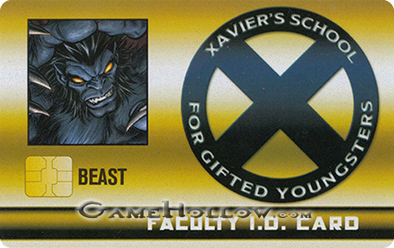 Heroclix Marvel X-Men Xaviers School  XID-017 ID Card Beast
