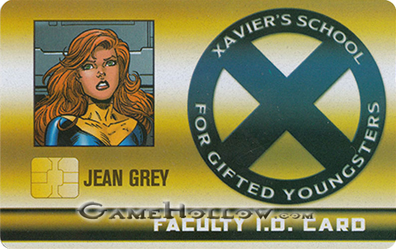 Heroclix Marvel X-Men Xaviers School  XID-020 ID Card Jean Grey