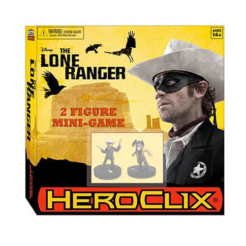 Heroclix Lone Ranger Starter Set Lone Ranger 2 Figure Mini Game NEW SEALED