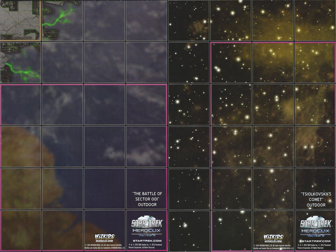 Heroclix Maps, Tokens, Objects, Online Codes Map Battle of Sector 001 / Tsiolkovsky's Comet (Star Trek Tactics III)
