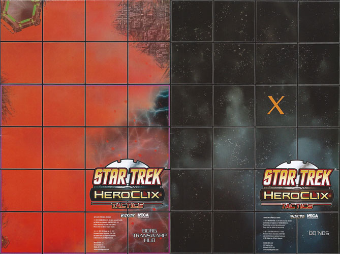 Heroclix Star Trek Tactics I Map Borg Transwarp Hub / Qo'Nos (Star Trek Tactics) OP Kit
