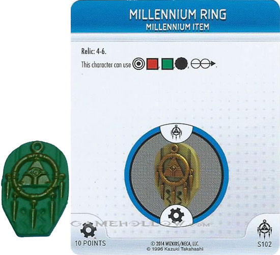 Heroclix Yu-Gi-Oh Yu-Gi-Oh Battle of Millennium S102 Millennium Ring Relic LE