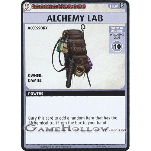 Pathfinder Miniatures Iconic Heroes Set 3 ACG Card Alchemy Lab (Damiel)