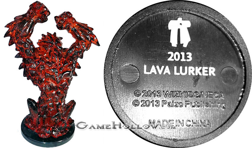 Pathfinder Miniatures Promo Figures  Lava Lurker Promo, Shattered Star Earth Elemental LE