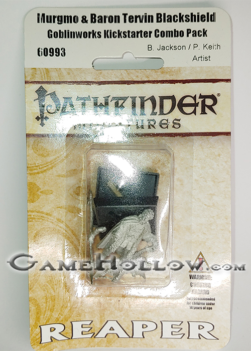 Pathfinder Miniatures Promo Figures  Murgmo & Baron Tervin Blackshield Reaper, Kickstarter Exclusive