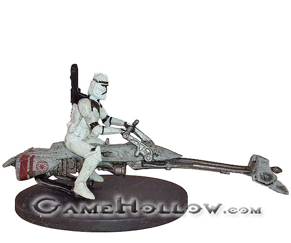 Star Wars Miniatures Clone Wars  Battles Scenario 01 Clone Trooper on Speeder Bike