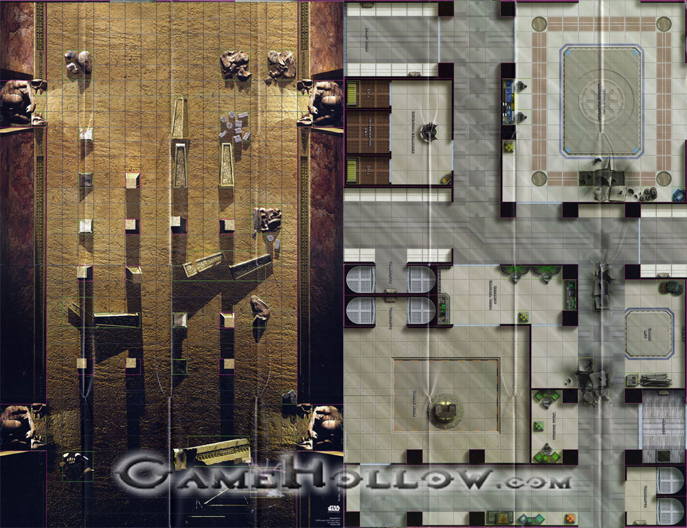 Star Wars Miniatures Maps, Tiles & Missions Map Korriban / Imperial Base (Throne Room)