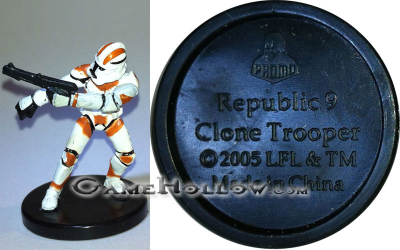 Star Wars Miniatures Promo Figures  Clone Trooper Promo, (Revenge Sith 08)