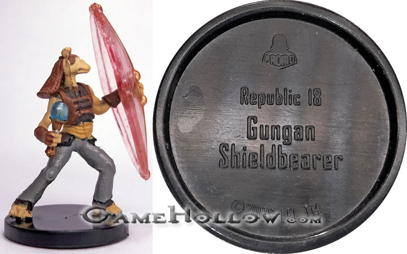 Star Wars Miniatures Promo Figures  Gungan Shieldbearer Promo, (Knights Old Republic 25)