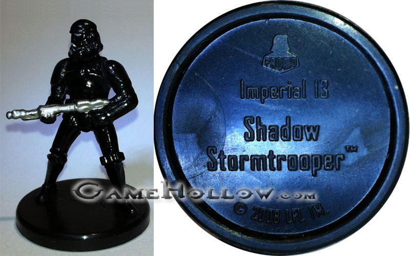 Star Wars Miniatures Promo Figures  Shadow Stormtrooper Promo, (Legacy Force 29) Trooper