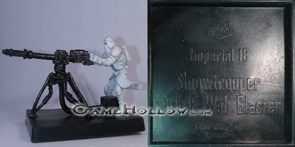 Star Wars Miniatures Promo Figures  Snowtrooper with E-Web Blaster Promo, (Champions Force 51)