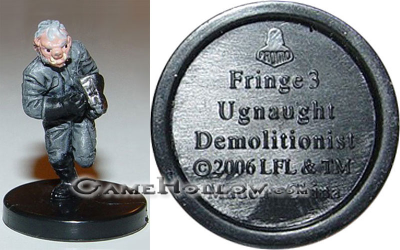 Star Wars Miniatures Promo Figures  Ugnaught Demolitionist Promo, (Champions Force 59)
