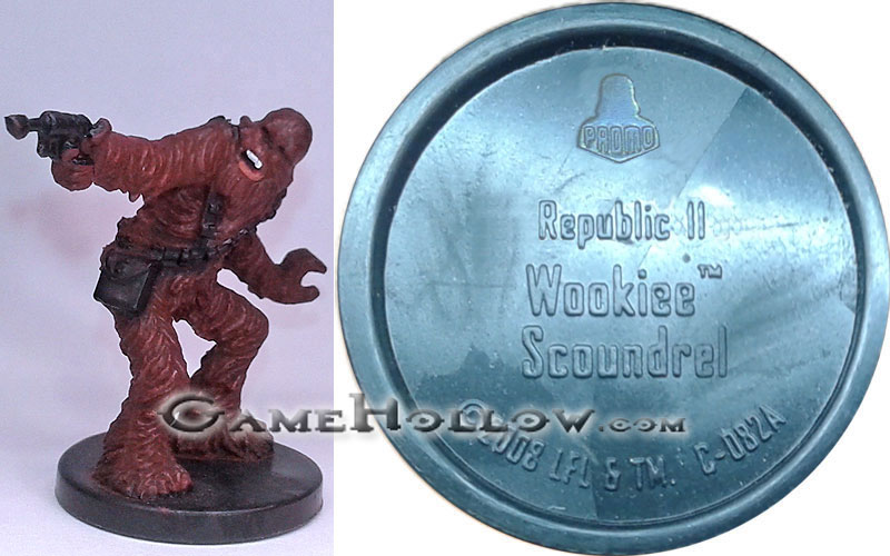 Star Wars Miniatures Promo Figures  Wookiee Scoundrel Promo, (Clone Wars 19)